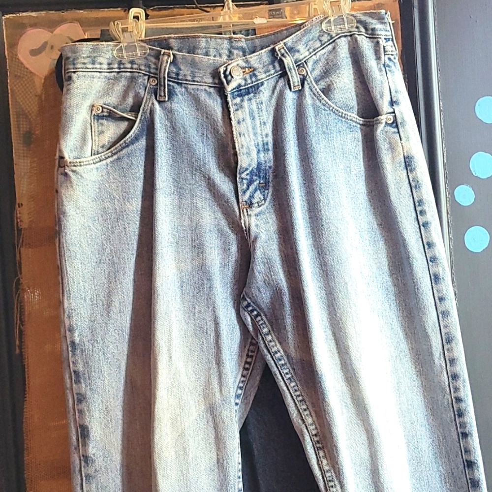 Cool pair Wranglers. Relaxed.